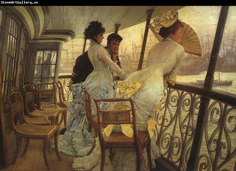 James Tissot The Gallery of HMS Calcutta